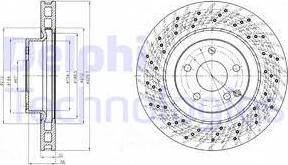 Delphi BG3883 - Тормозной диск autospares.lv