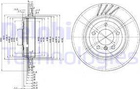 Delphi BG3831 - Тормозной диск autospares.lv