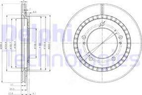 Delphi BG3820 - Тормозной диск autospares.lv