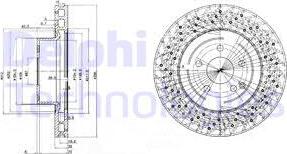 Delphi BG3827 - Тормозной диск autospares.lv