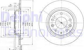 Delphi BG3875 - Тормозной диск autospares.lv