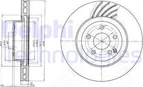 Delphi BG3877 - Тормозной диск autospares.lv