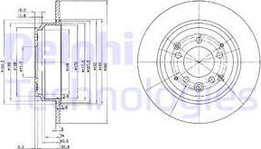 Delphi BG3390 - Тормозной диск autospares.lv