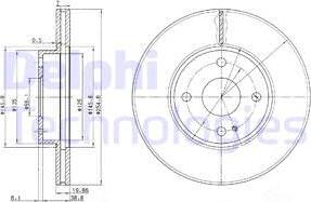 Delphi BG3393 - Тормозной диск autospares.lv