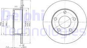 Delphi BG3382 - Тормозной диск autospares.lv