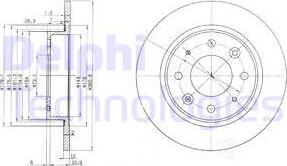 Delphi BG3336 - Тормозной диск autospares.lv