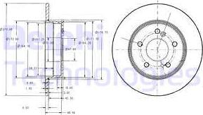 Delphi BG3326 - Тормозной диск autospares.lv