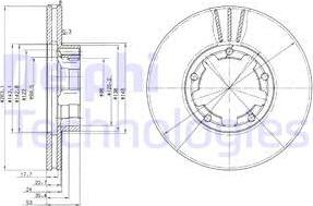 Delphi BG3245 - Тормозной диск autospares.lv