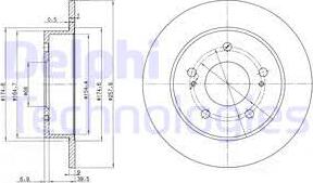 Delphi BG3248 - Тормозной диск autospares.lv