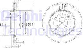 Delphi BG3202 - Тормозной диск autospares.lv