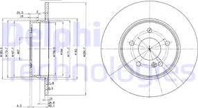 Delphi BG3239 - Тормозной диск autospares.lv