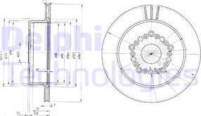 Delphi BG3230 - Тормозной диск autospares.lv