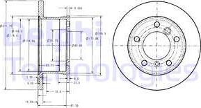 Delphi BG3237C - Тормозной диск autospares.lv