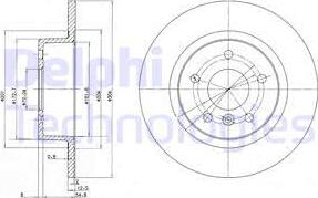 Delphi BG3227 - Тормозной диск autospares.lv