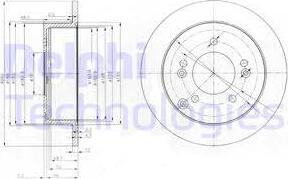 Delphi BG3799 - Тормозной диск autospares.lv