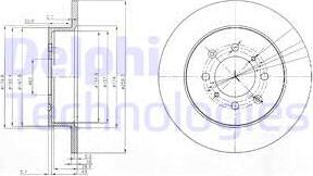 Delphi BG3793 - Тормозной диск autospares.lv