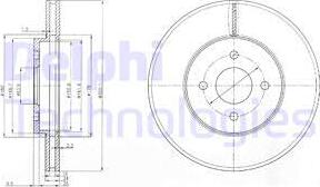 Delphi BG3742 - Тормозной диск autospares.lv