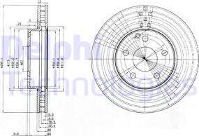 Delphi BG3755 - Тормозной диск autospares.lv