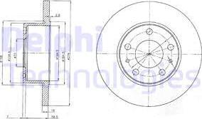 Delphi BG3753 - Тормозной диск autospares.lv