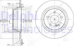 Delphi BG3757 - Тормозной диск autospares.lv