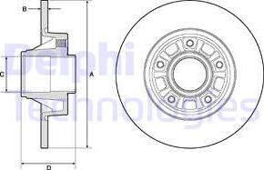 Delphi BG3767 - Тормозной диск autospares.lv