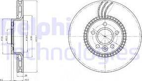 Delphi BG3784 - Тормозной диск autospares.lv