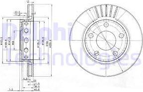 Delphi BG3785 - Тормозной диск autospares.lv