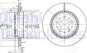 Delphi BG3782C - Тормозной диск autospares.lv