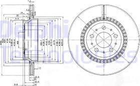 Delphi BG3782 - Тормозной диск autospares.lv