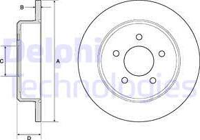 Delphi BG3739 - Тормозной диск autospares.lv