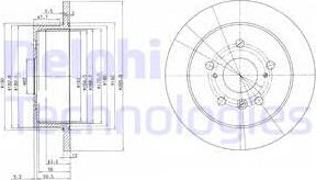 Delphi BG3736 - Тормозной диск autospares.lv