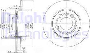 Delphi BG3738 - Тормозной диск autospares.lv