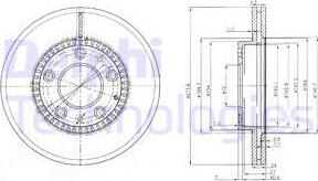 Delphi BG3724 - Тормозной диск autospares.lv