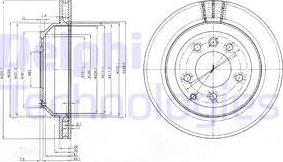 Delphi BG3775C-19B1 - Тормозной диск autospares.lv