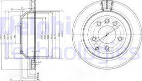 Delphi BG3775 - Тормозной диск autospares.lv