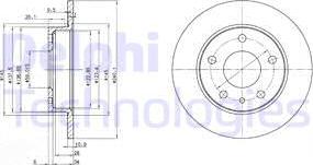 Delphi BG2914 - Тормозной диск autospares.lv