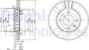 Delphi BG2982 - Тормозной диск autospares.lv