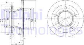 Delphi BG2494 - Тормозной диск autospares.lv