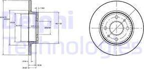 Delphi BG2466 - Тормозной диск autospares.lv