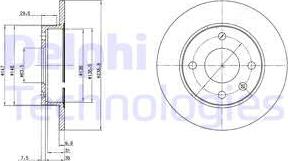 Delphi BG2439 - Тормозной диск autospares.lv
