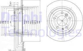 Delphi BG2431 - Тормозной диск autospares.lv