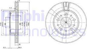 Delphi BG2425C - Тормозной диск autospares.lv