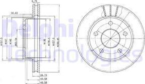 Delphi BG2472 - Тормозной диск autospares.lv