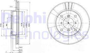 Delphi BG2583 - Тормозной диск autospares.lv