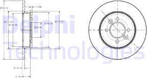 Delphi BG2694 - Тормозной диск autospares.lv