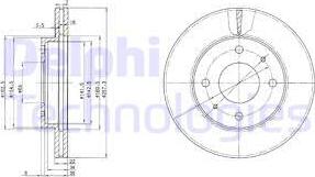 Delphi BG2657 - Тормозной диск autospares.lv