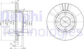 Delphi BG2668 - Тормозной диск autospares.lv