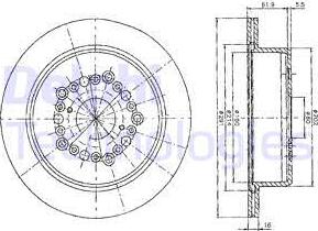 Delphi BG2662 - Тормозной диск autospares.lv