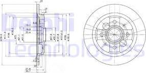 Delphi BG2667 - Тормозной диск autospares.lv