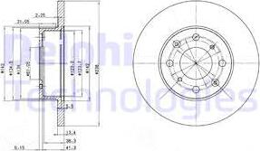 Delphi BG2616 - Тормозной диск autospares.lv